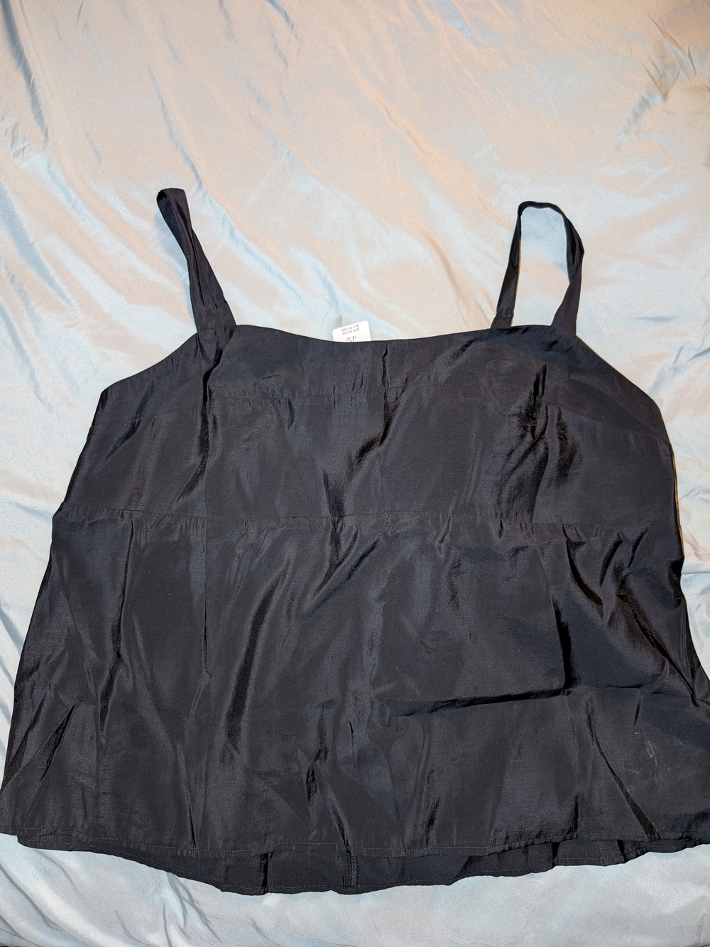 torrid Black Satin-Look Camisole with Thin Straps